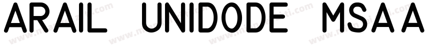 Arail unidode MS字体转换